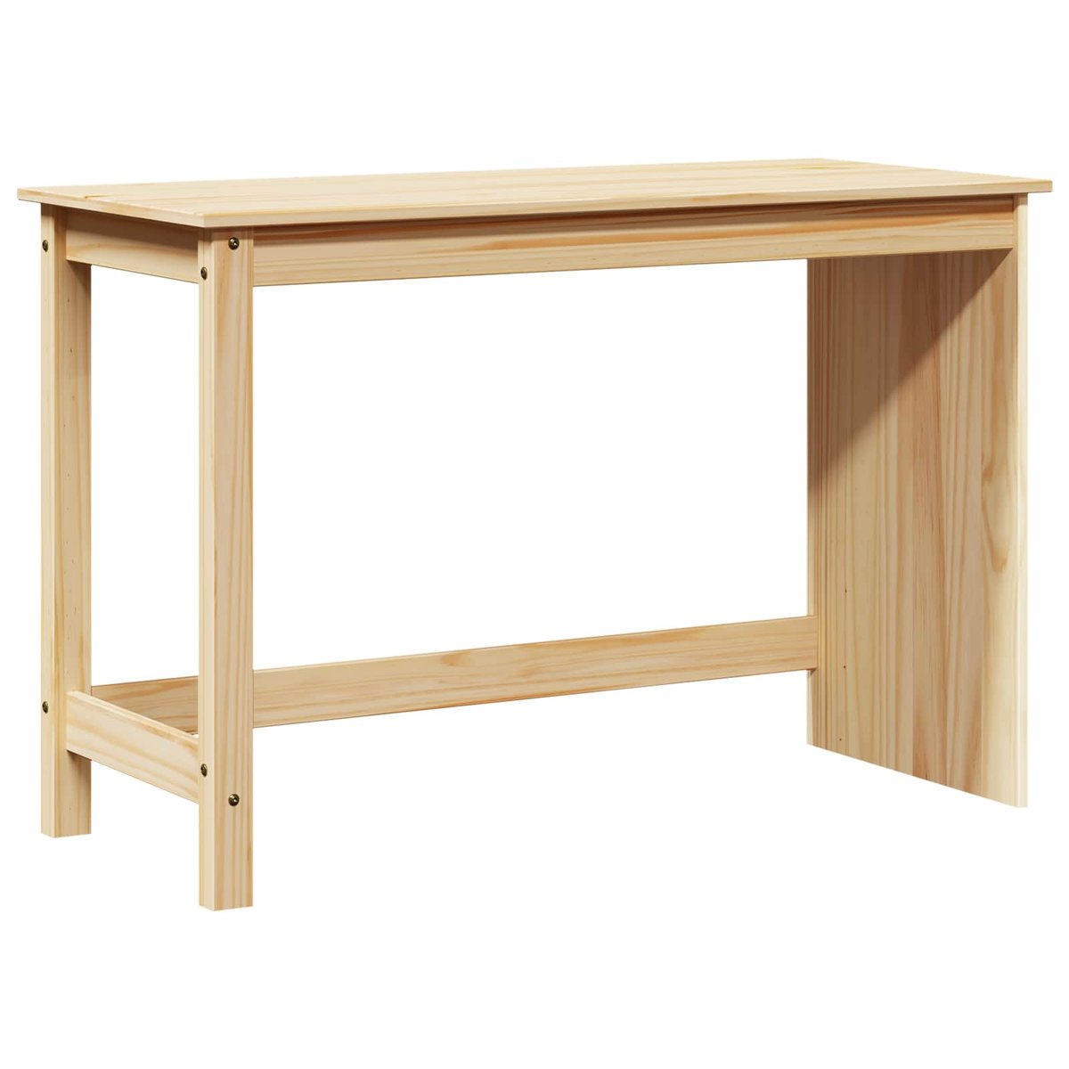 vidaXL Biurko Brązowy 112 x 50 x 75 cm Lite drewno sosnowe
