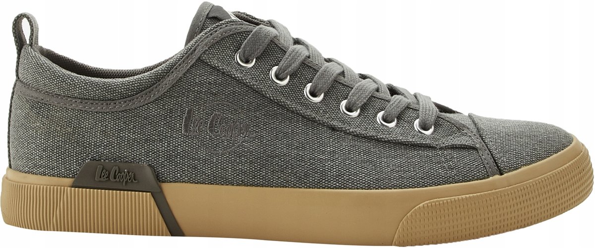Trampki Lee Cooper Męskie Tenisówki Na Co Dzień Szare
