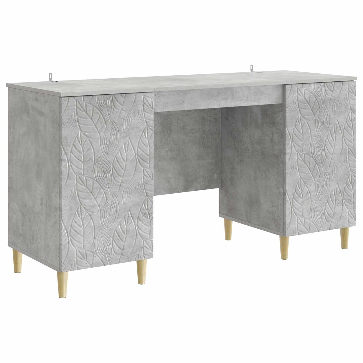 vidaXL Biurko Betonowy szary Drewno inżynieryjne 142,5 x 50 x 75 cm