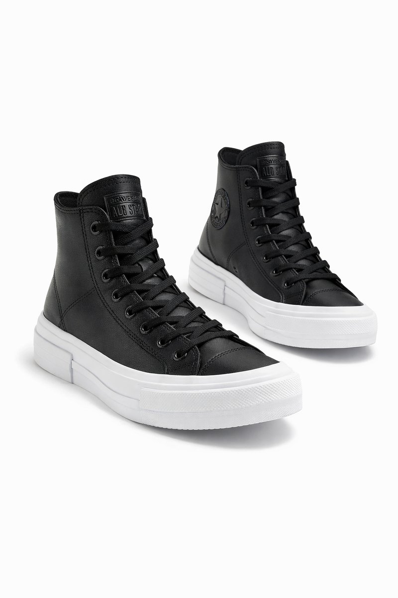 CONVERSE CRUISE CZARNE DAMSKIE TRAMPKI SKÓRZANE WYSOKIE PLATFORMY 37 1I3A