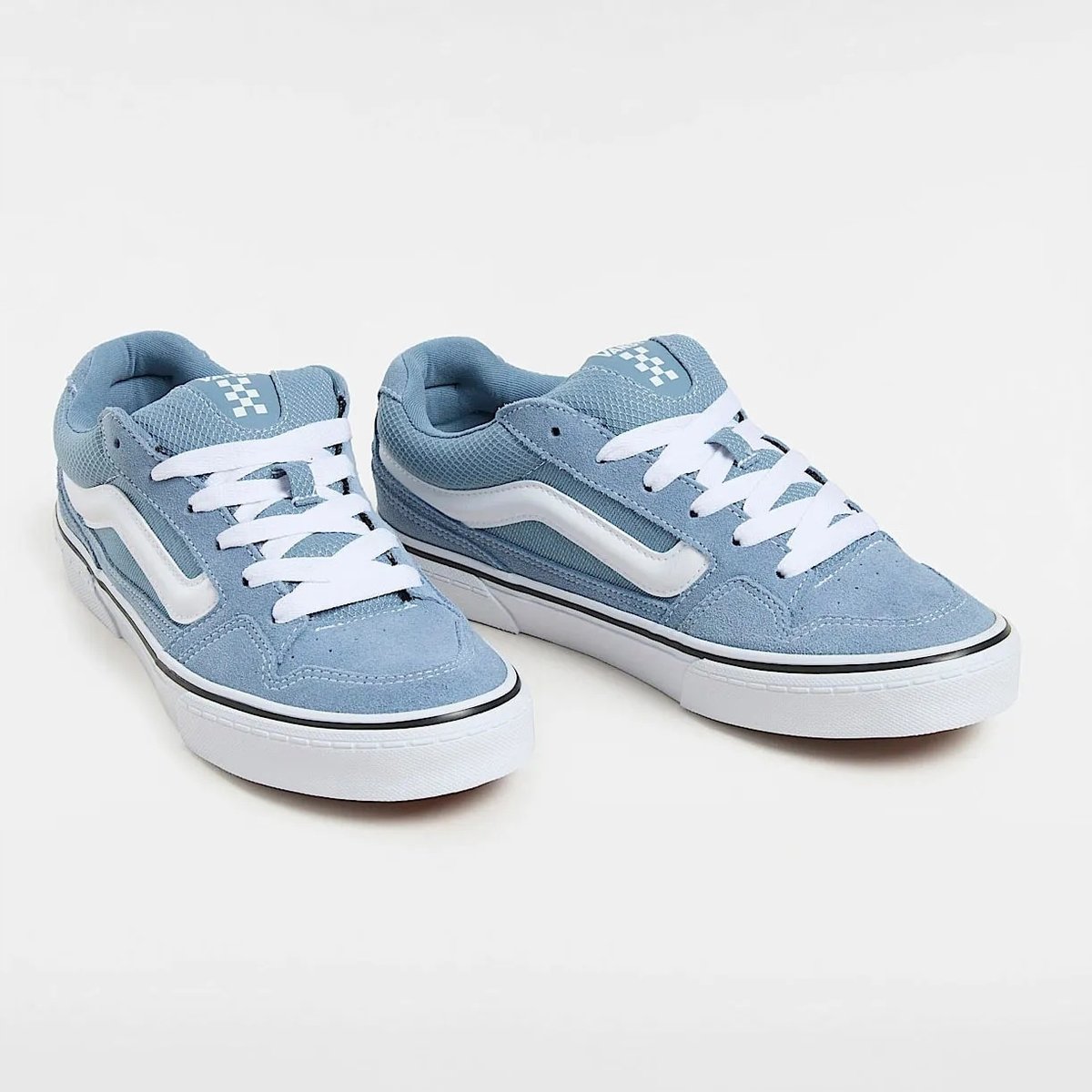 VANS MĘSKIE TRAMPKI Z NIEBIESKIEJ SKÓRY NATURALNEJ I MATERIAŁU 43 16IA