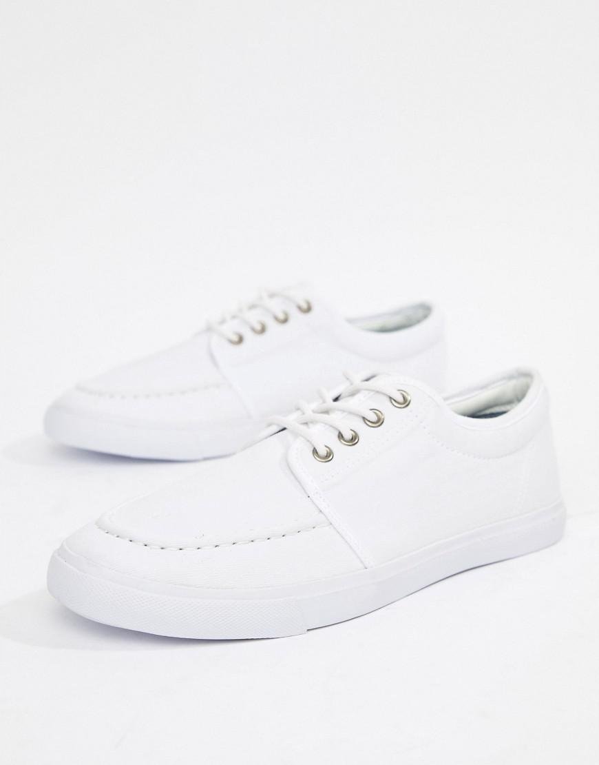 ASOS BIAŁE TRAMPKI MĘSKIE ZE SZNURÓWKAMI NA CO DZIEŃ 46 24CA