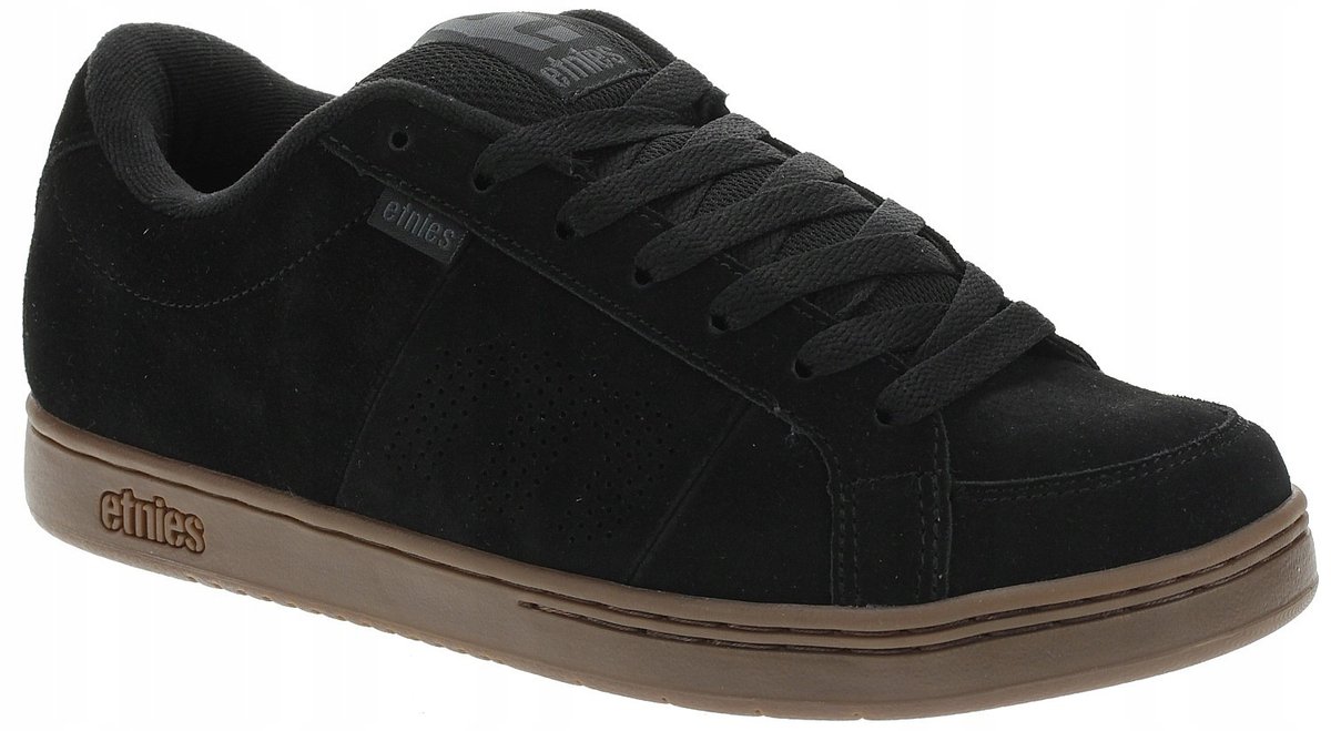 ETNIES TRAMPKI MĘSKIE SZNUROWANE CZARNE ZE SKÓRĄ 44 J3A