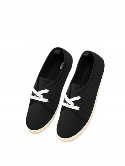 SHEIN DAMSKIE TRAMPKI SZNUROWANE CZARNE 36 Ł2G