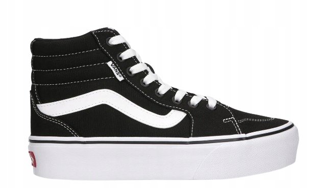 VANS DAMSKIE TRAMPKI WYSOKIE ZE SKÓRĄ LOGO 36 2J3A
