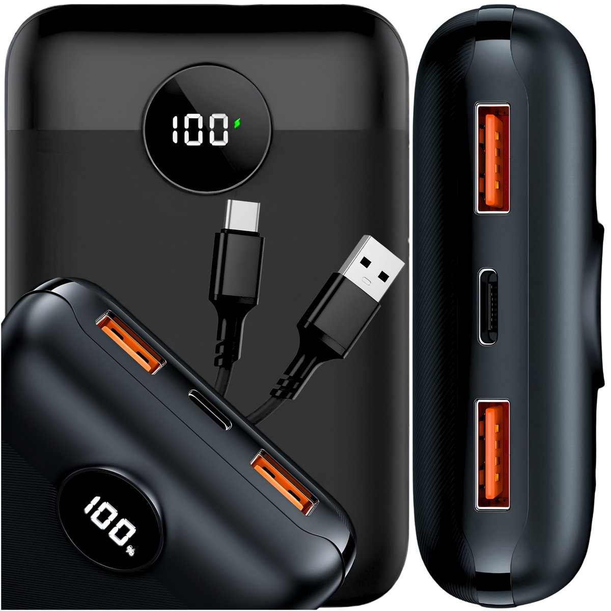 SZYBKI POWERBANK 20000 mAh VEGER 22,5W QC 3.0 PD 3.0 USB C USB PODRÓŹNY