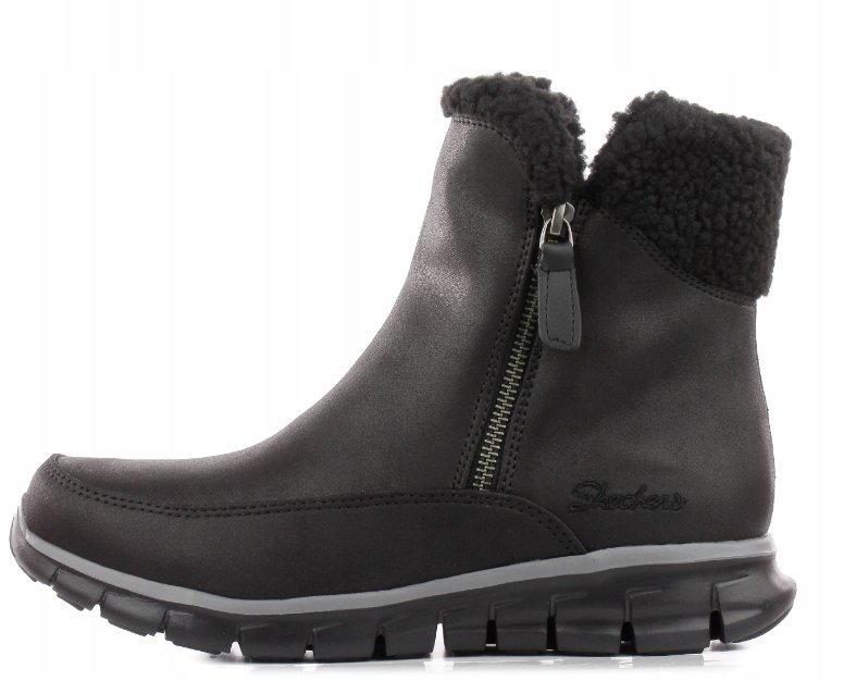 SKECHERS DAMSKIE ŚNIEGOWCE CZARNE ZA ZAMEK 38 1JŁA