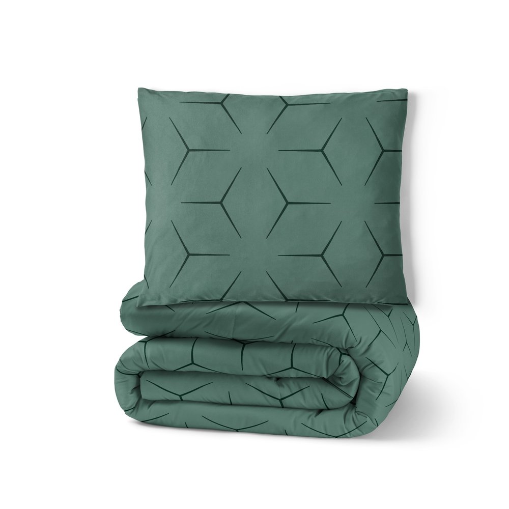 Pościel z Kory 160x200 + 1x70x80 KOMPLET PREMIUM : Milano Oliwka