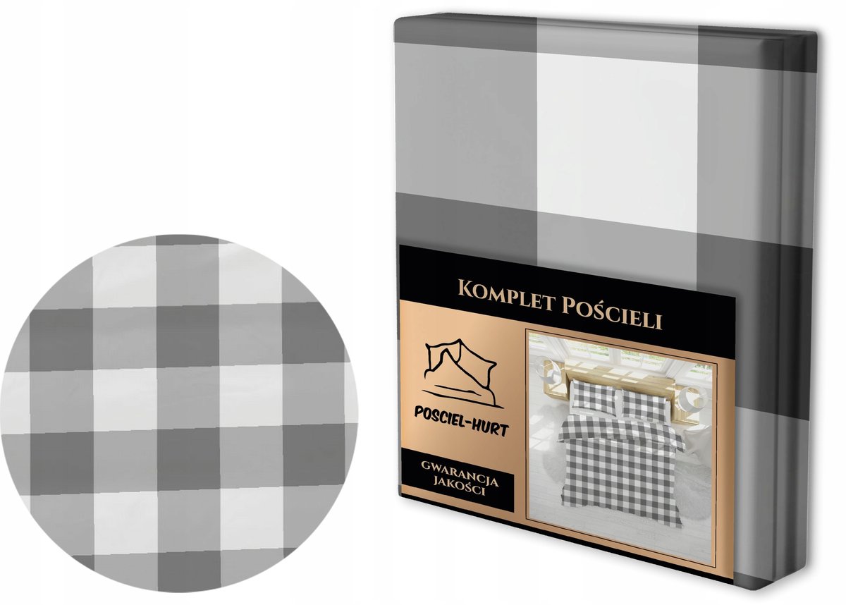 Pościel z Kory 140x200 + 1x70x80 Bawełna 100% Bielawa Produkt Polski - Krat