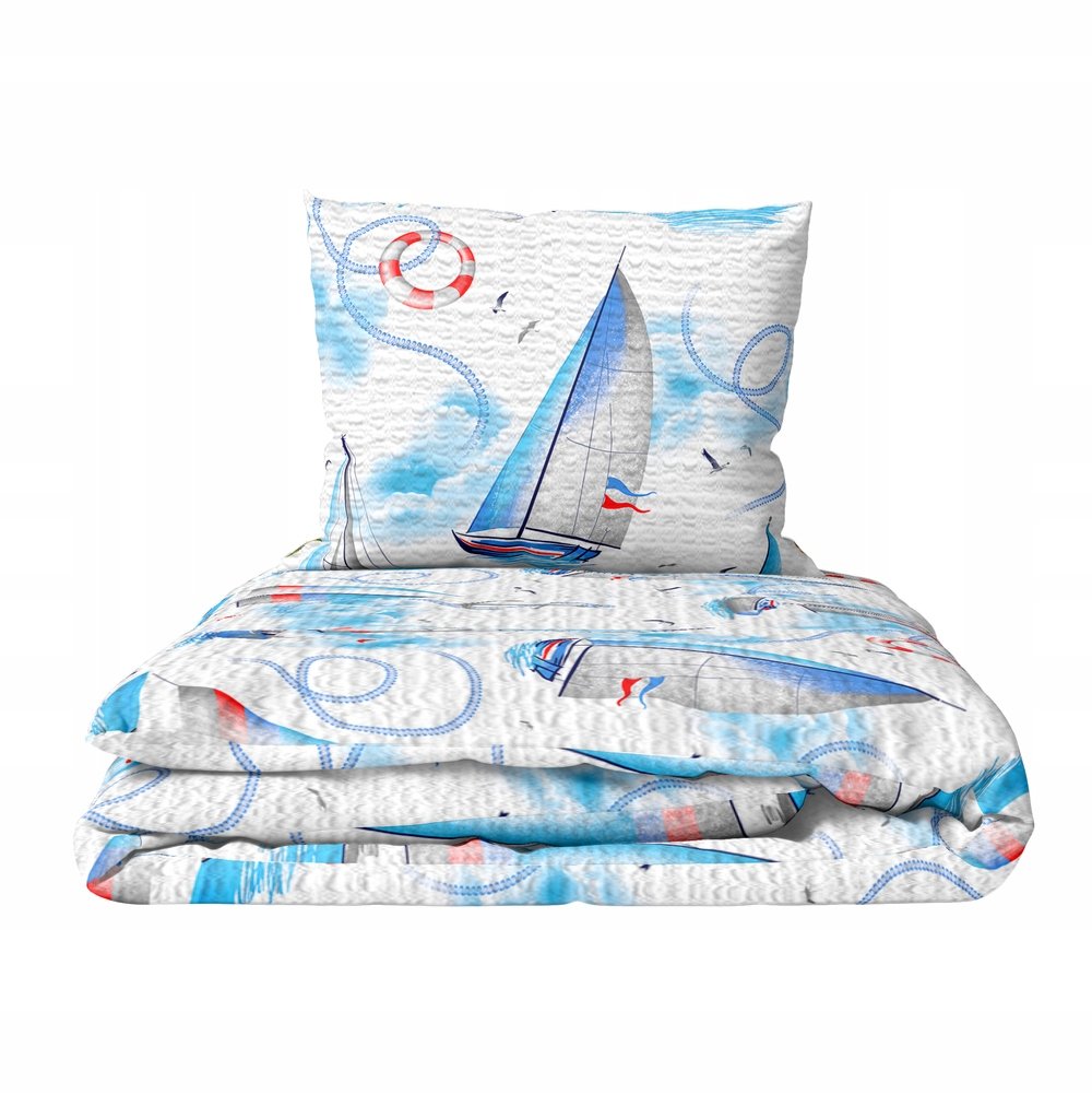 Pościel z Kory 140x200 + 1x70x80 Bawełna 100% Bielawa Produkt Polski - żagl