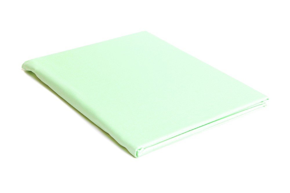 Prześcieradło flanelowe 160x200 zielone jab.– miękkie, ciepłe, 100% bawełna