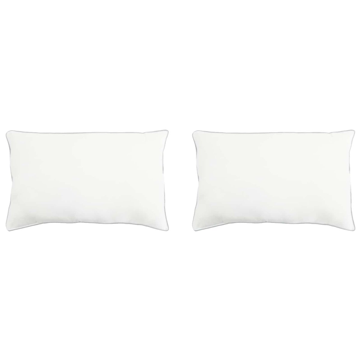vidaXL Poduszka 2 pcs Biały 60 x 70 cm Włókno bambusowe