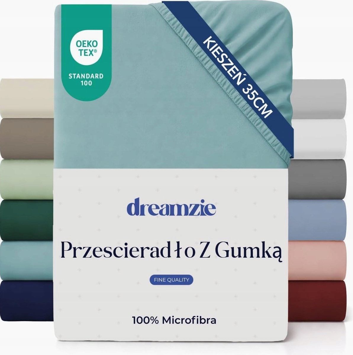PRZEŚCIERADŁO 180X200 WODA MIKROFIBRA Z GUMKĄ GRUBY MATERAC TRWAŁE