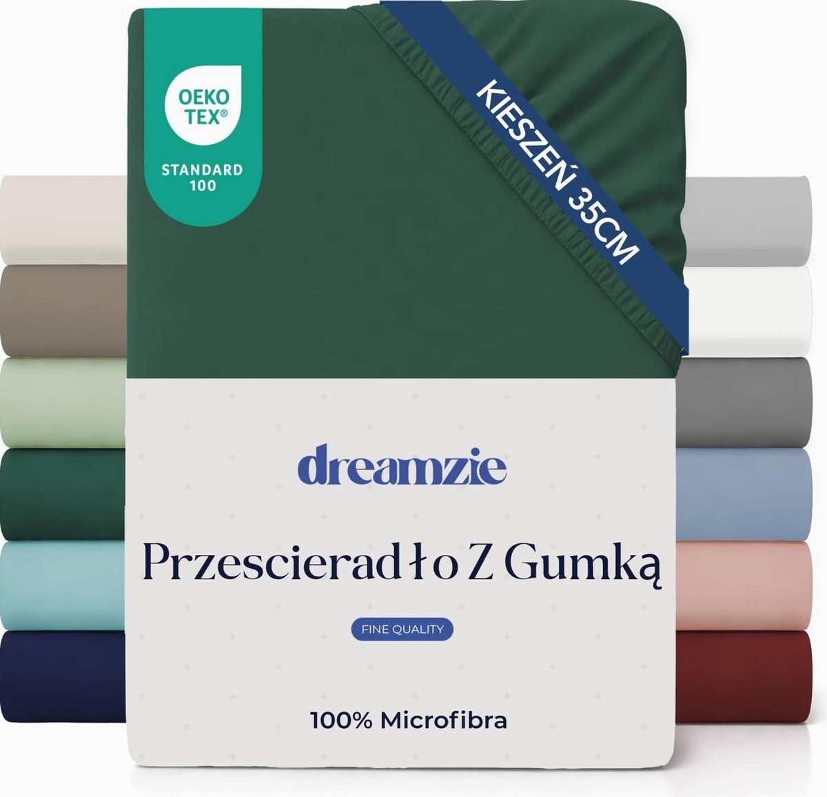 PRZEŚCIERADŁO 200X200 GUMKĄ MIKROFIBRA ZIELONE NAKŁADKA WYSOKIE MIĘKKIE