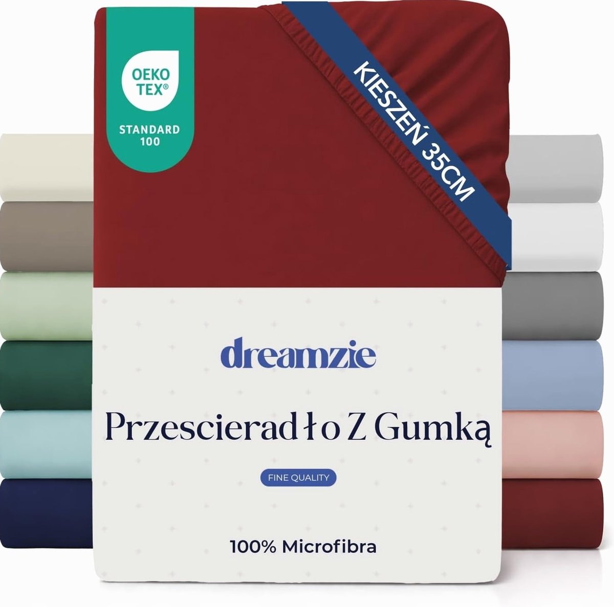 PRZEŚCIERADŁO 80X200 BORDOWE GUMKĄ MIKROFIBRA WYGODNE MIĘKKIE GŁĘBOKIE