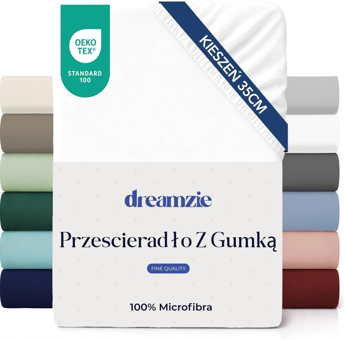 PRZEŚCIERADŁO 135X190CM MIKROFIBRA GUMKA BIAŁE MIĘKKIE WYTRZYMAŁE WYSOKIE