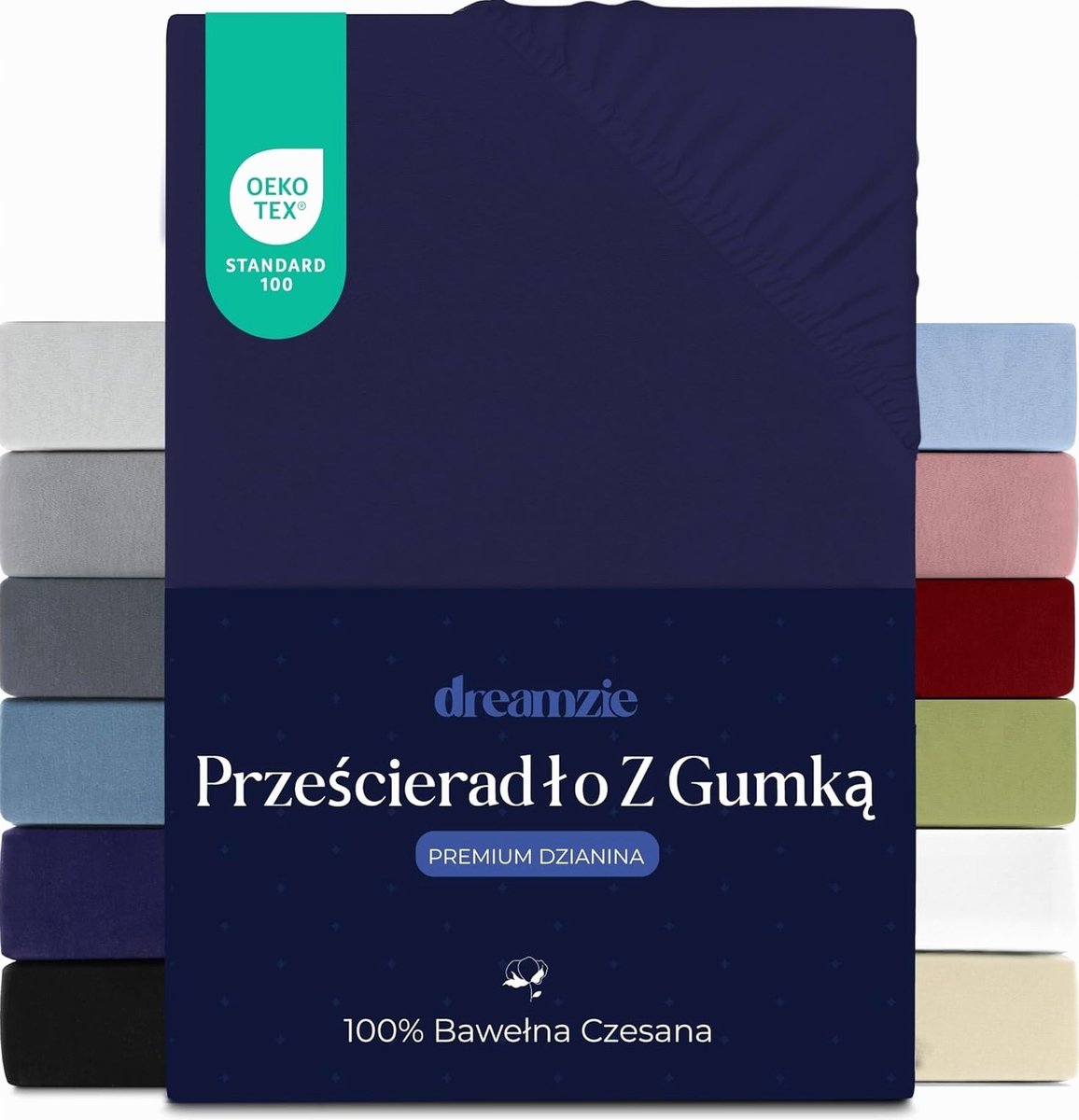 PRZEŚCIERADŁO 180X200CM BAWEŁNIANE JERSEY WYTRZYMAŁE BEZPIECZNE GŁADKIE