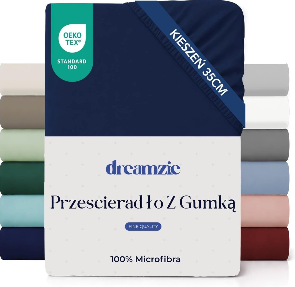 PRZEŚCIERADŁO 90X200 MIKROFIBRA Z GUMKĄ GRANATOWE MIĘKKIE GŁĘBOKIE TRWAŁE