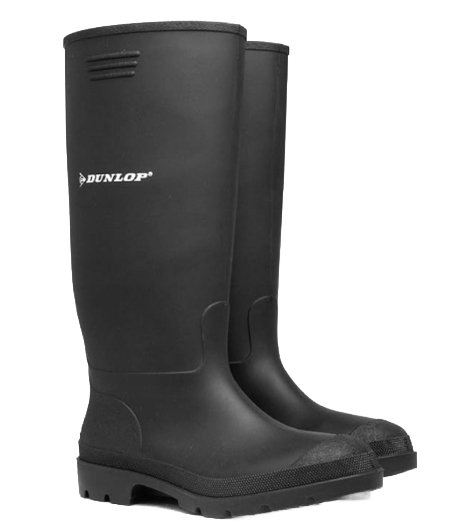 DUNLOP KALOSZE WSUWANE GUMOWE CZARNE MĘSKIE 40 16AA