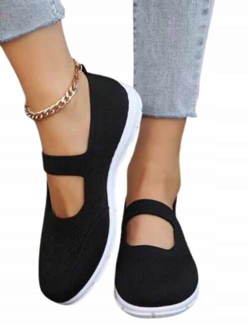 SHEIN BUTY DAMSKIE TRAMPKI WSUWANE CZARNE 39,5 1EB