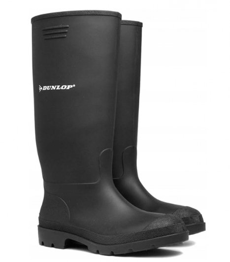 DUNLOP KALOSZE WSUWANE GUMOWE CZARNE MĘSKIE 40 1Ż7Q