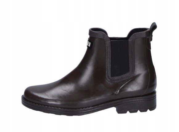 AIGLE KALOSZE DAMSKIE BRĄZOWE Z LOGO 35 1ŻHQ