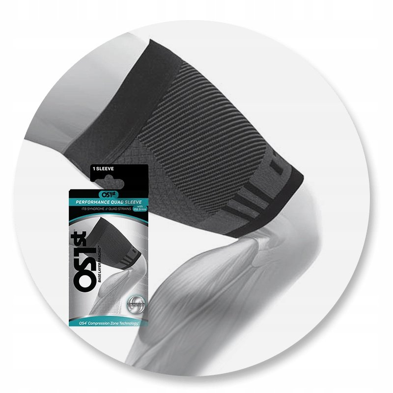 FOOTWAVE Opaska kompresyjna OS1st QS4 na udo stabilizacja rozmiar XL
