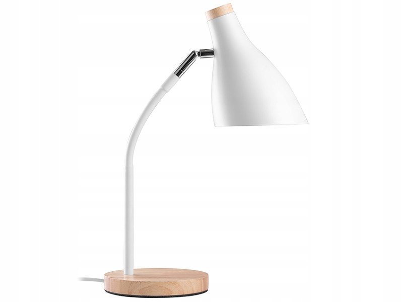 Lampka biurkowa TRACER Scandi 40W Biała Boho Nocna Do czytania Sypialni