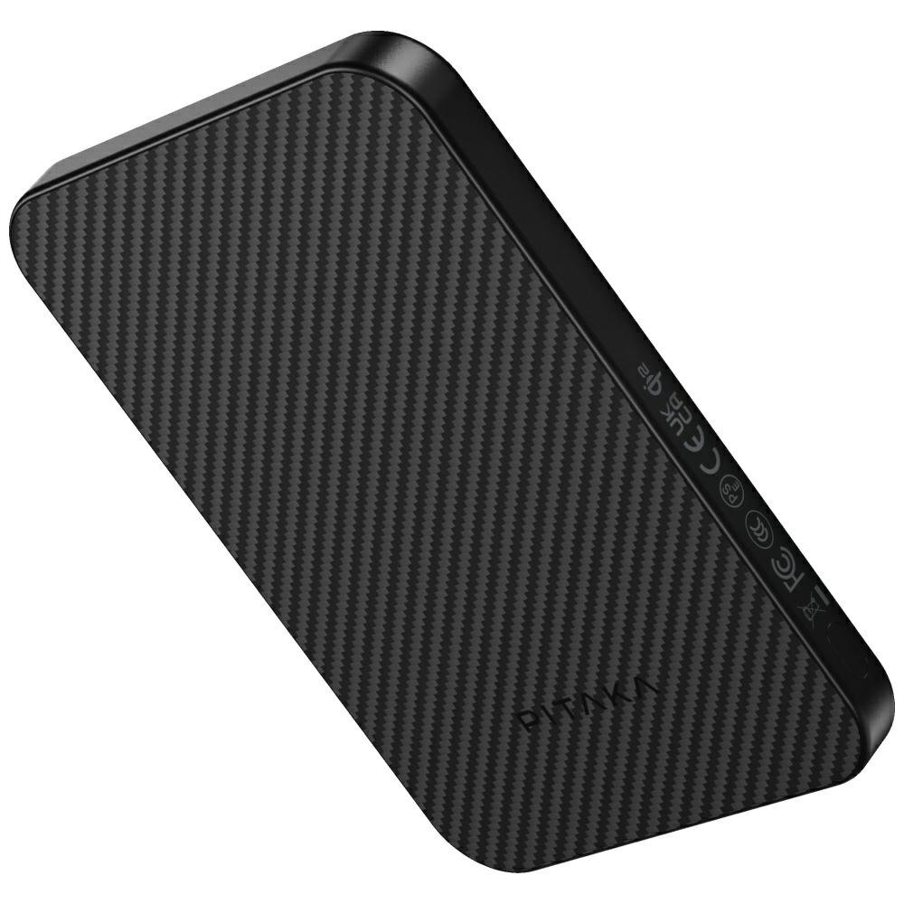 Powerbank PITAKA Aramid Fiber 5000mAh Qi2 MagSafe czarno-szary