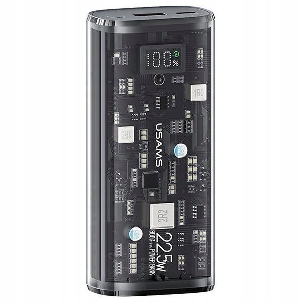 USAMS Powerbank 9000mAh PD 20W QC3.0+PD Dual-Port Fast Charge czarny/black