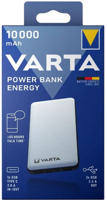 VARTA powerbank 10000mAh Energy USB-A USB-C