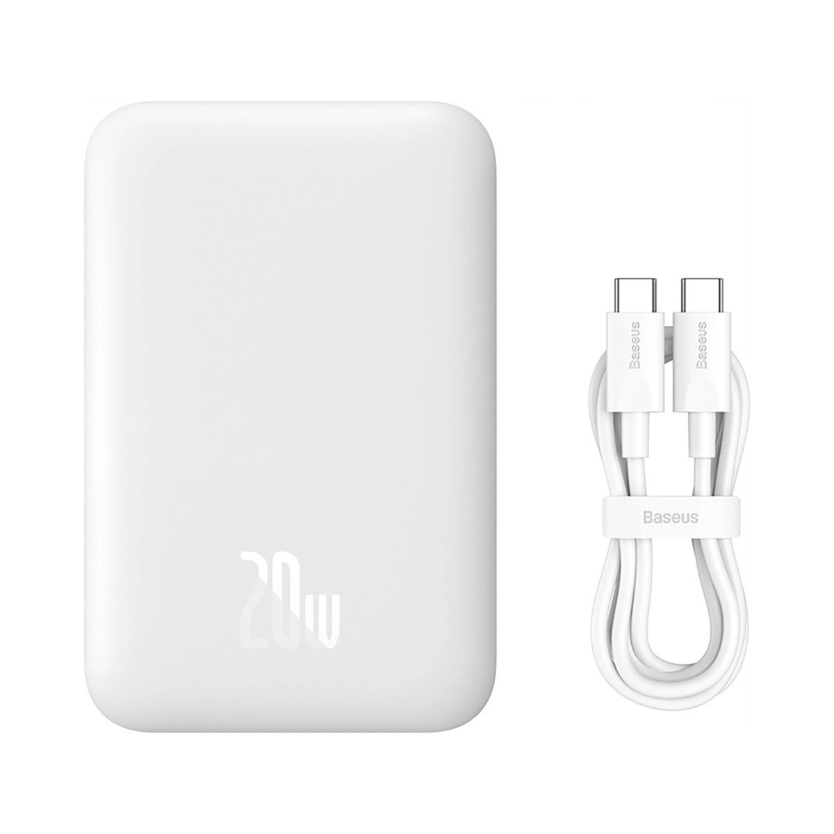 Baseus Szybki Powerbank Magnetyczny Mini 6000mAh 20W Magsafe Z Kablem USB-C