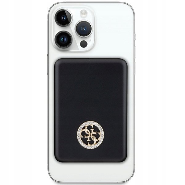 Guess Powerbank indukcyjny 15W GUPBM5AL4DMK 5000mAh czarny/black MagSafe 4G