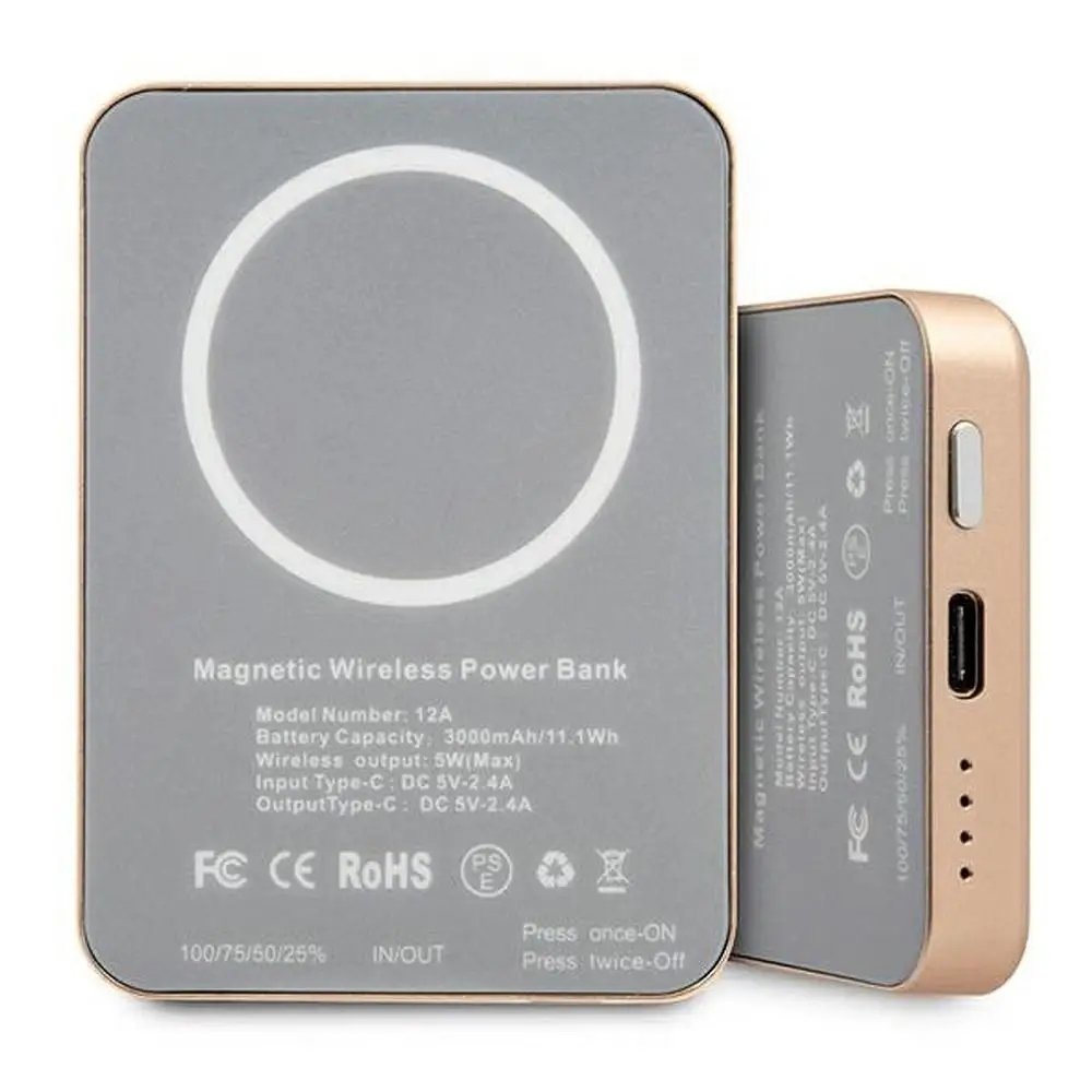 Guess Powerbank indukcyjny 5W GUPBMSVSLG 3000mAh z