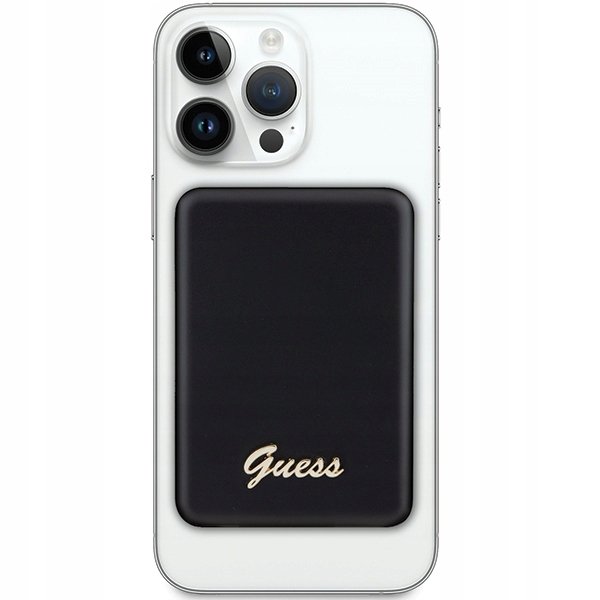 Guess Powerbank indukcyjny 15W GUPBM5ALGSGK 5000mAh czarny/black MagSafe Me