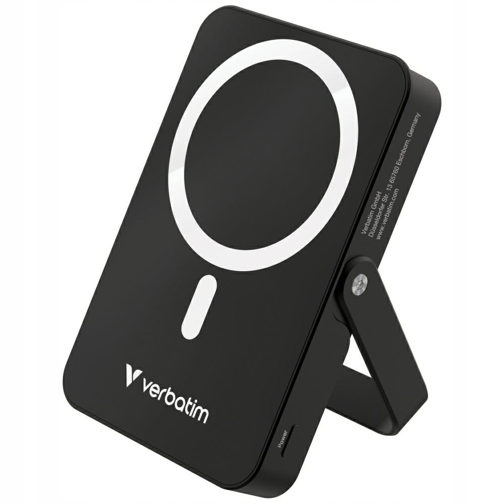 Powerbank Verbatim Charge 'n' Go Magnetic Wireless with Stand 10000mAh USB-