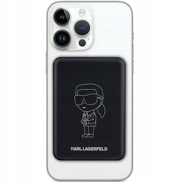 Karl Lagerfeld Powerbank indukcyjny KLPBM5KIOTTGK 5000mAh czarny/black NFT