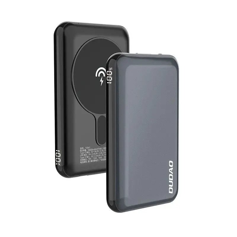 Powerbank 10000mAh TGK1 z ładowarką bezprzewodową MagSafe 15W czarny