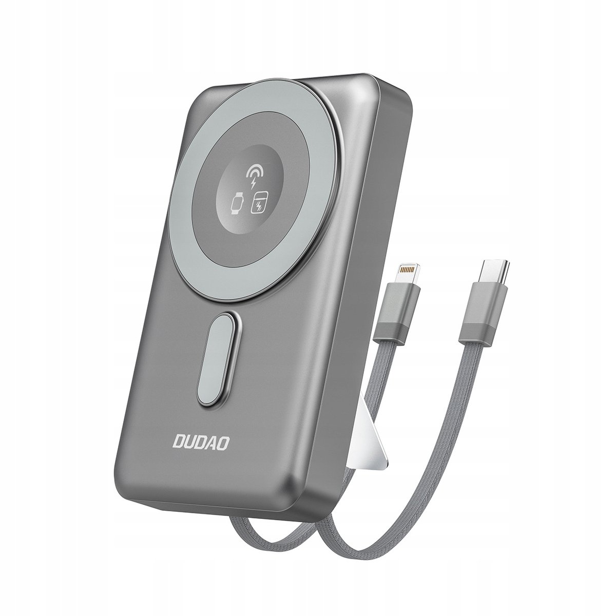 Powerbank K29 10000mAh MagSafe metalowa obudowa podstawka kable USB-C 20W
