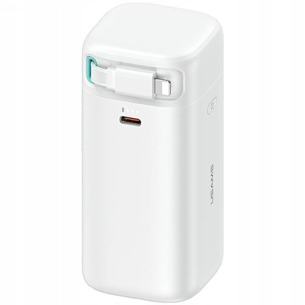 USAMS Powerbank ze zwijanym kablem Lightning 18000 mAh PD45W Fast Charge XM
