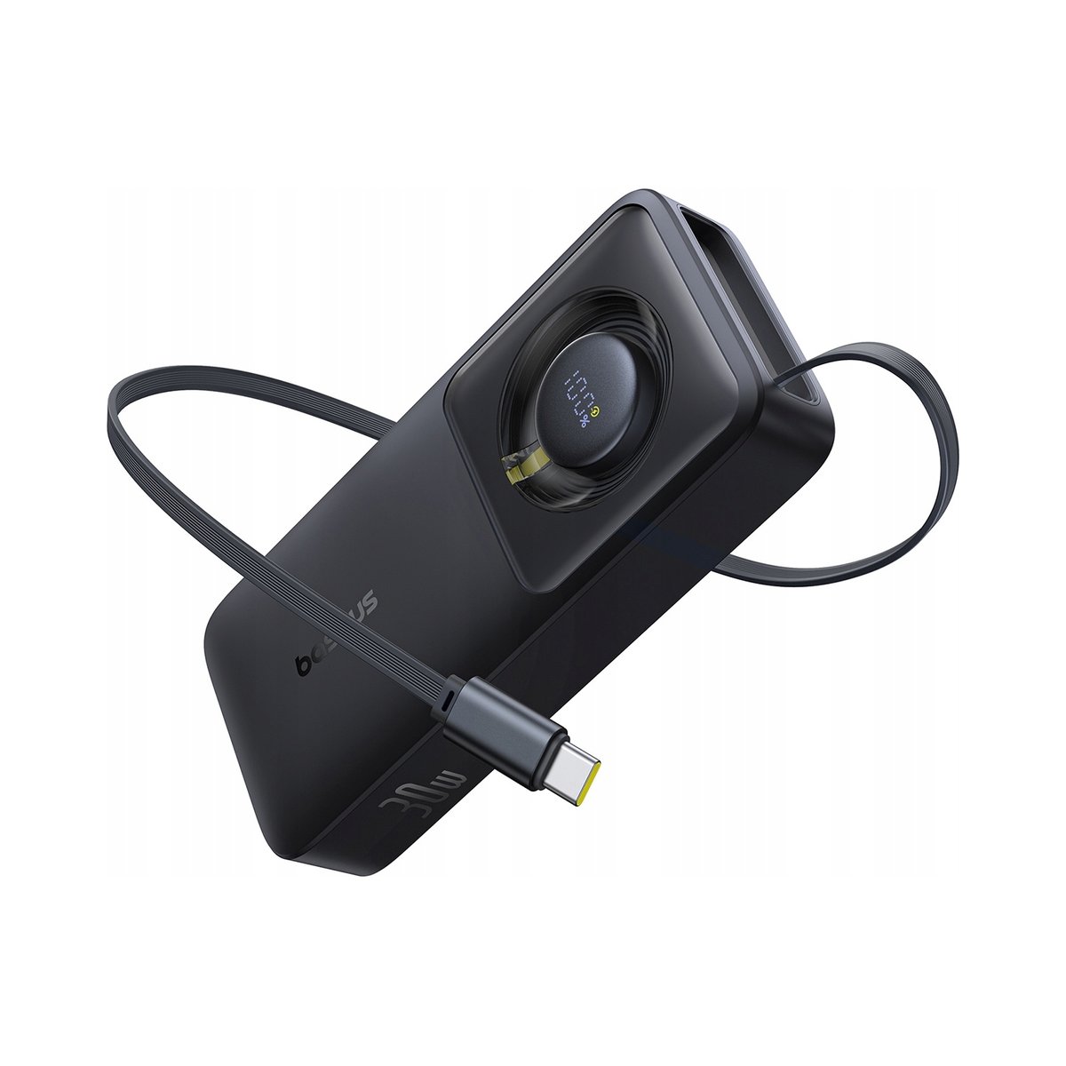 Baseus Powerbank 10000mAh Szybkie Ładowanie 30W Ze Zwijanym Kablem USB-C