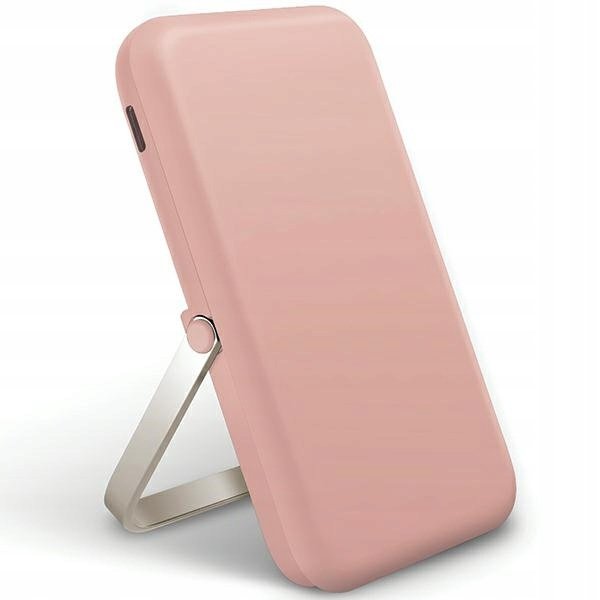 UNIQ Powerbank Hoveo 5000mAh USB-C 20W PD Fast charge Wireless Magnetic róż