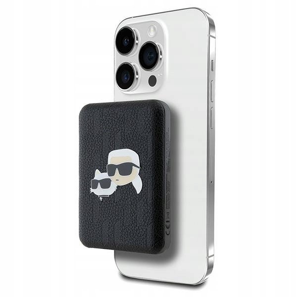 Karl Lagerfeld Powerbank indukcyjny KLPB5FPGKSKCHK 15W 5000mAh czarny/b