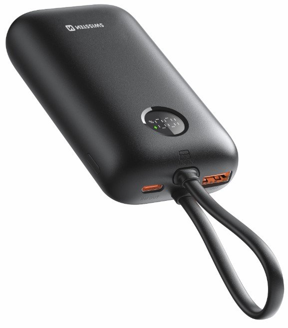 Powerbank Swissten 10000 mAh VOLTBOX USB-C USB- A 35W Kabel USB-C Lightning