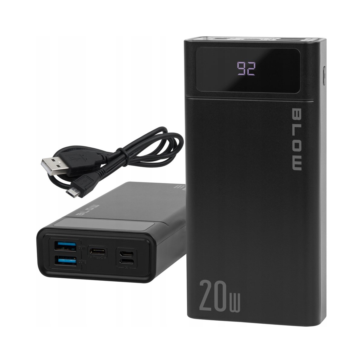 POWERBANK 20000 mAh 22,5W POWER BANK QC PD USB-C SZYBKI BEZPIECZNY POJEMNY
