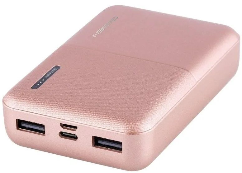 Powerbank GoGEN 10000 mAh 2 x USB Różowy Pink Stylowy Kompaktowy lekki