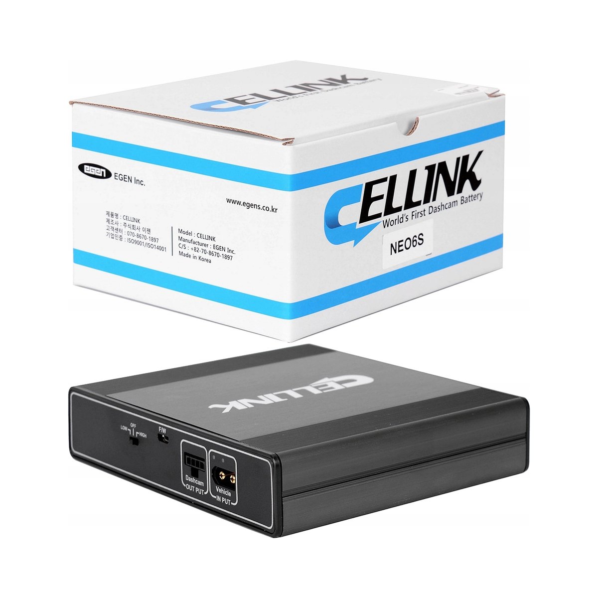 Cellink NEO6 S POWERBANK do kamer samochodowych do wideorejestratorów / Cellink