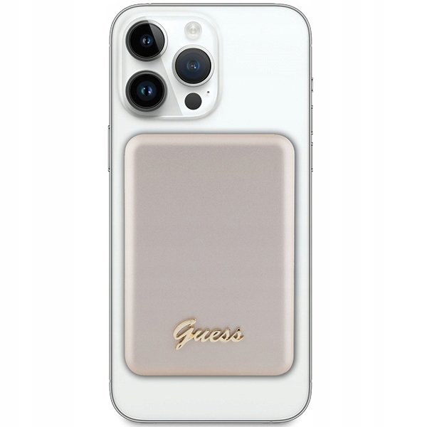 Guess Powerbank indukcyjny 5W GUPBM3ALGSGD 3000mAh złoty/gold MagSafe Metal