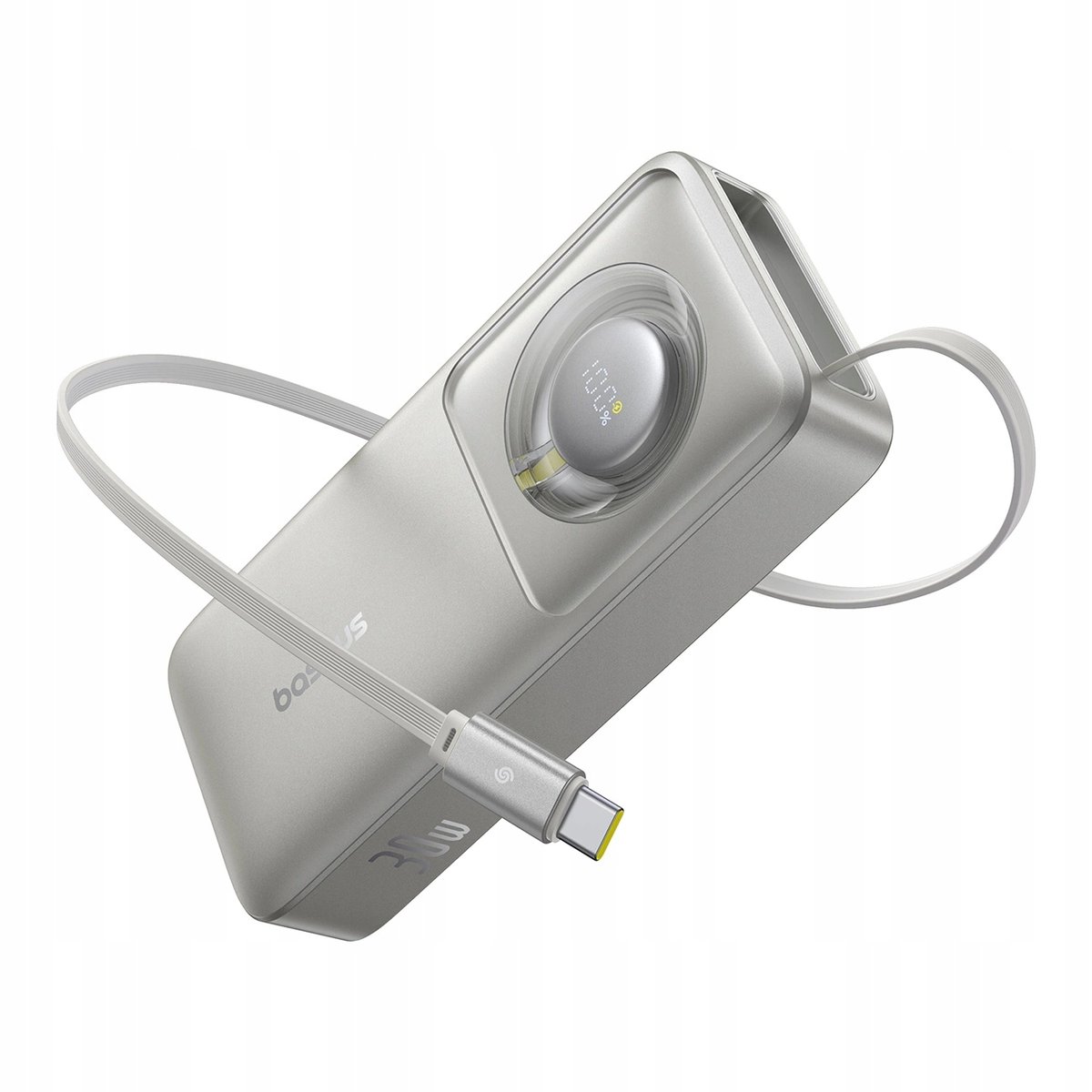 Baseus Powerbank Baseus OS Free2Pull Ekran LED 10000mAh 30W + Kabel USB-C