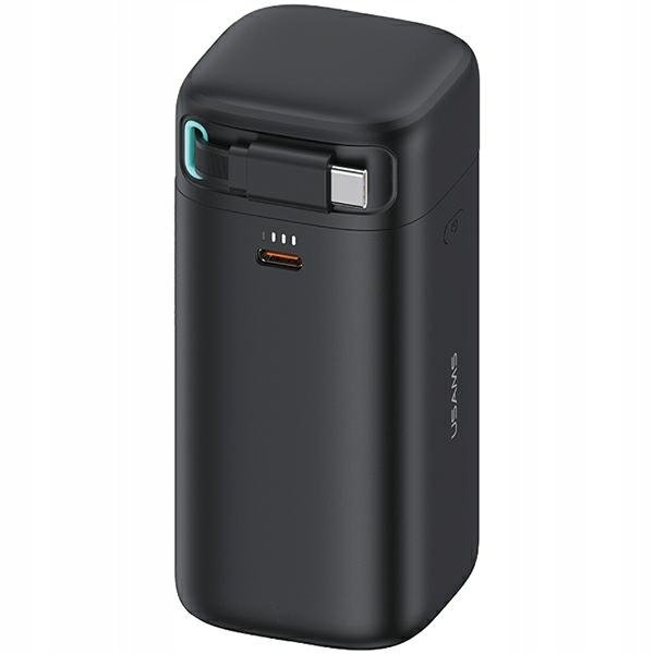 USAMS Powerbank ze zwijanym kablem USB-C 18000 mAh PD45W Fast Charge XMF Se